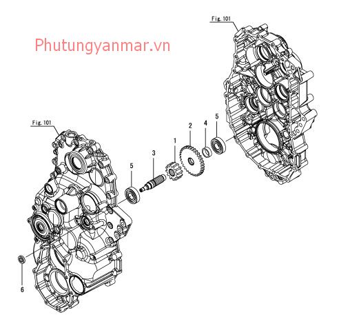 Trục truyền động quay số 3